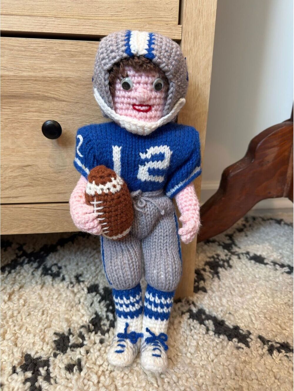Dallas Cowboys Crocheted Football Player Hand Made NFL